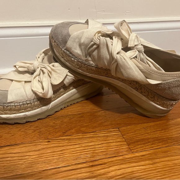 Free People Chapmin Suede Chunky Espadrille Platform Sneakers - Picture 1 of 4